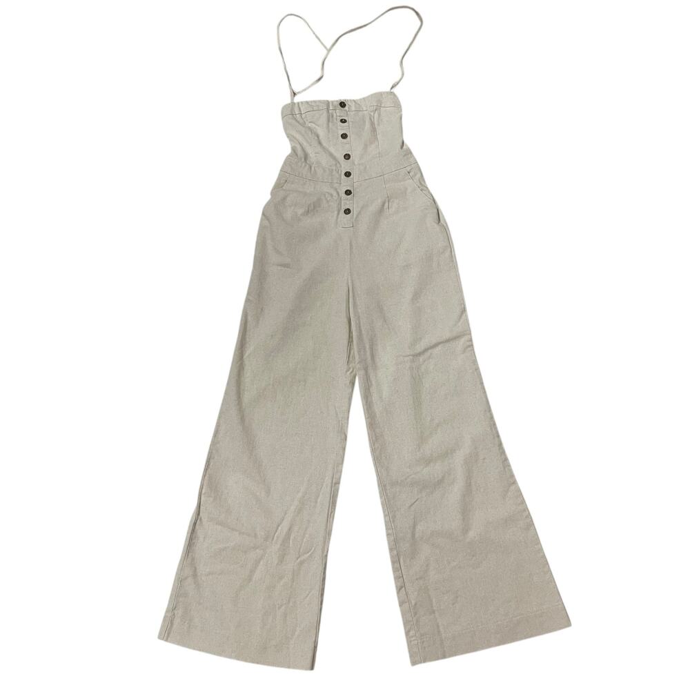 Showpo. Make Me Yours Jumpsuit - Natural - US 4
